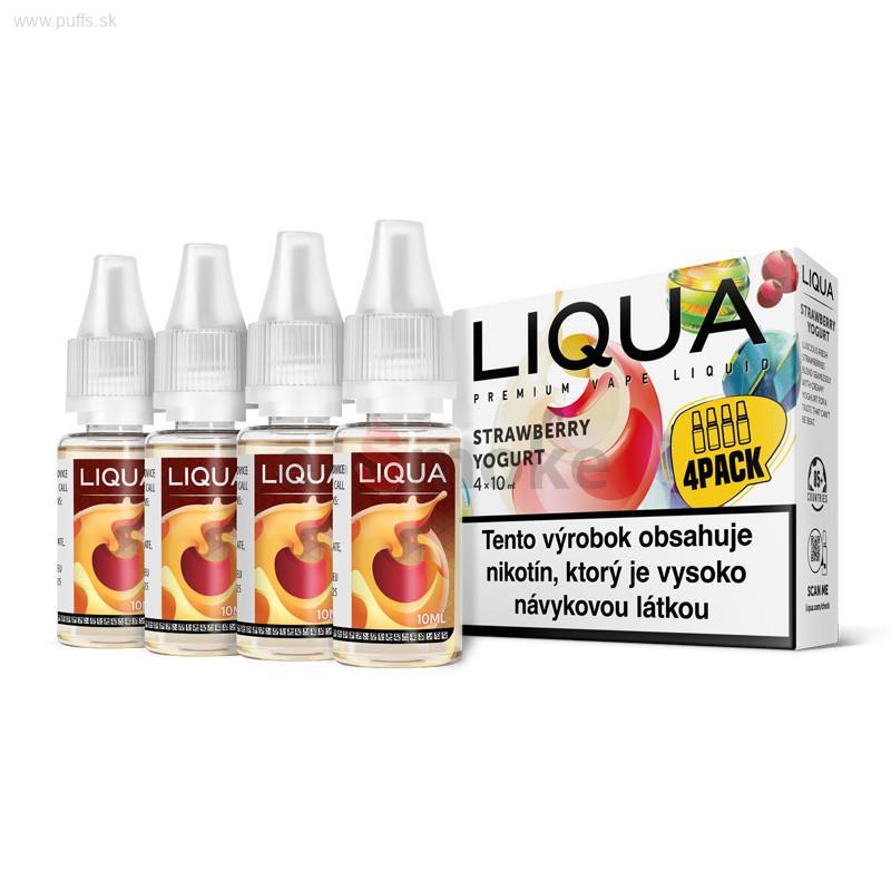 Liqua 4Pack 4x10ml Strawberry Yogurt 12mg
