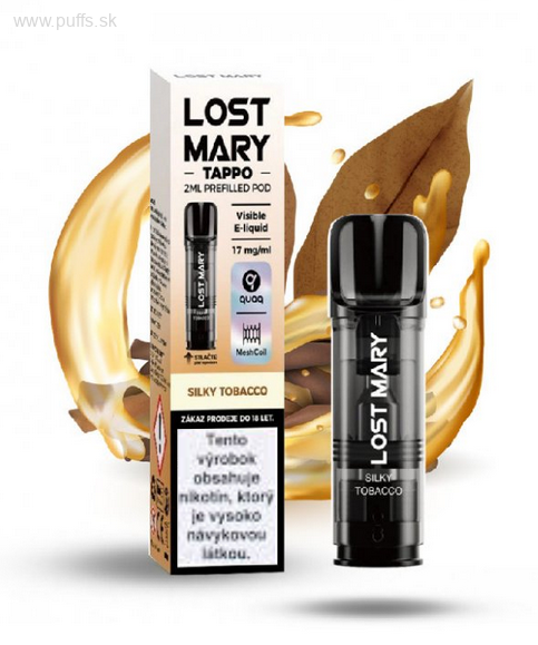 Lost Mary Tappo cartridge 2ml 17mg Silky Tobacco