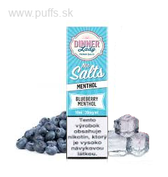 Dinner Lady Nic Salts 10ml 20mg Blueberry Menthol