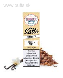 Dinner Lady Nic Salts 10ml 20mg Vanilla Tobacco
