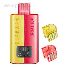 Elfbar DUAL10K 20mg- Raspberry Mojito & Cherry Raspberry Lime