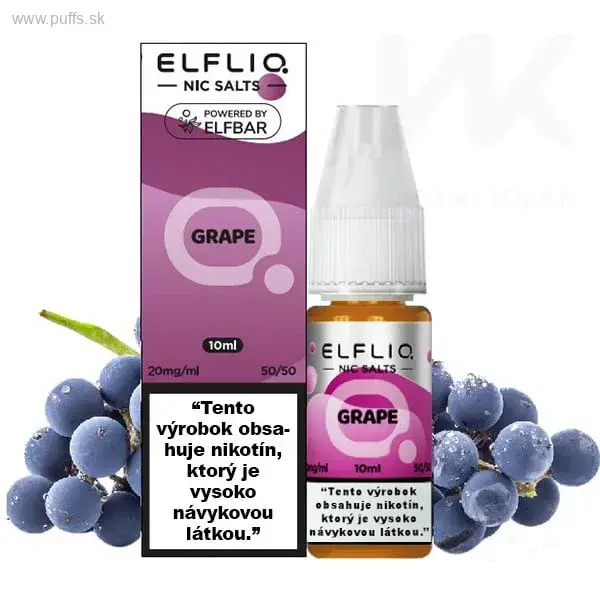 e-liquid ELF BAR ELFLIQ Grape 20mg s kolkom