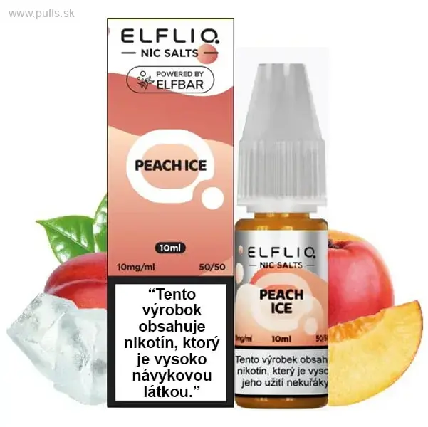 e-liquid ELF BAR ELFLIQ Peach Ice 10mg s kolkom