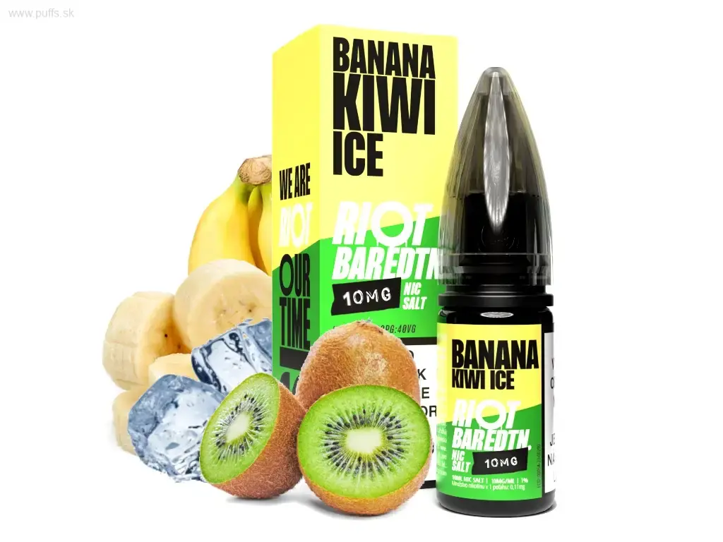 Riot Bar EDTN salt 10ml Banana Kiwi Ice 10mg