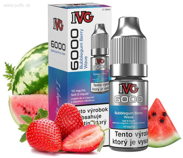 IVG6000 Salt 10ml Bubblegum Berry Wave 10mg