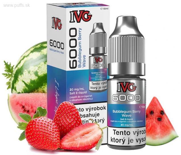 IVG6000 Salt 10ml Bubblegum Berry Wave 20mg