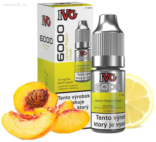 IVG6000 Salt 10ml Lemon Peach Crush 10mg