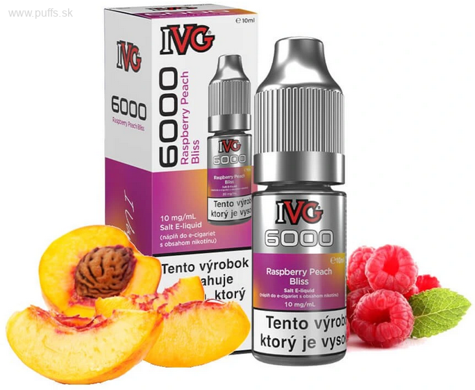 IVG6000 Salt 10ml Raspberry Peach Bliss 10mg