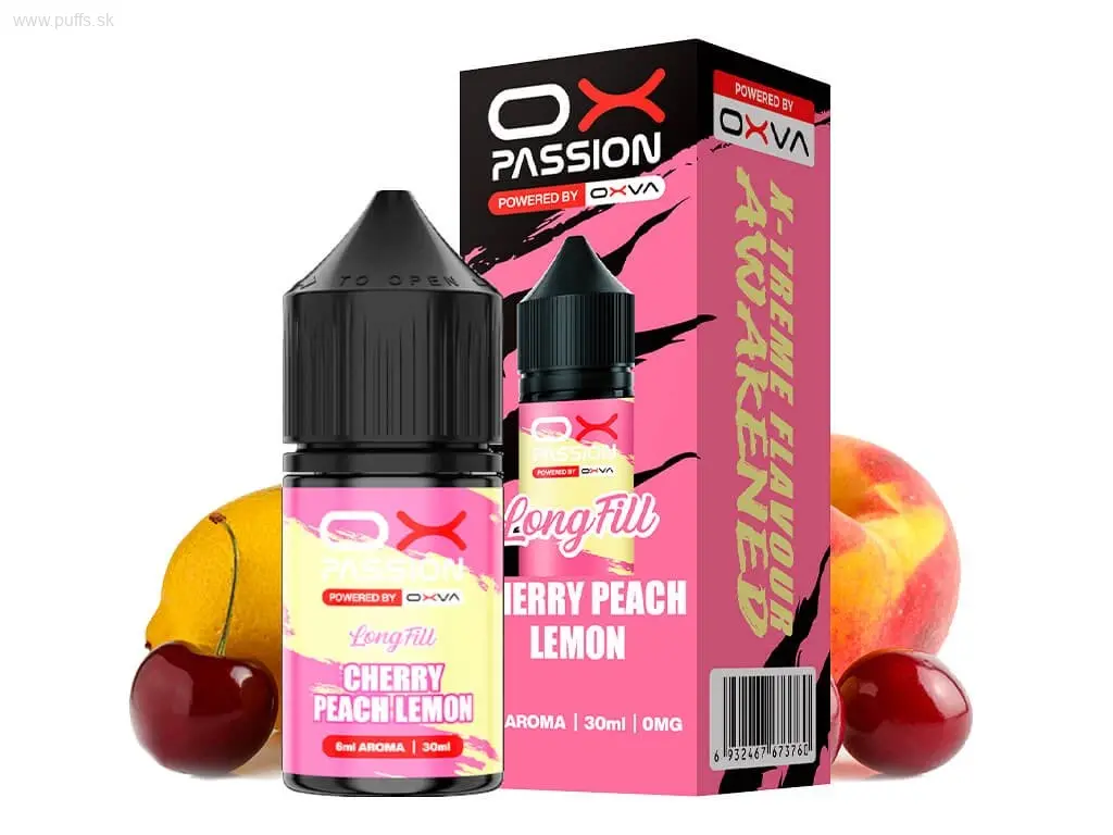 Ox Passion Cherry Peach Lemon Longfill 6ml Ox Passion Cherry Peach Lemon Longfill 6ml