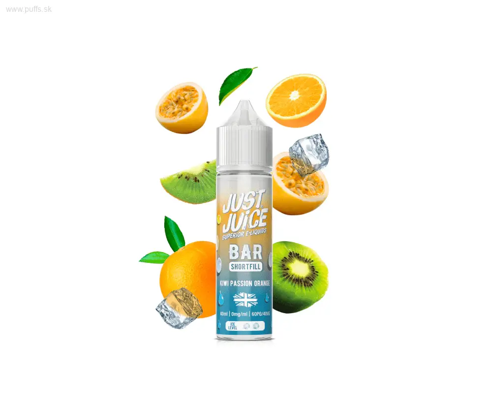 Just Juice longfill 10ml- Kiwi Passion Orange Just Juice longfill 10ml- Kiwi Passion Orange