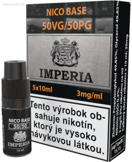 Nikotinová báza SK IMPERIA 5x10ml PG50-VG50 3mg
