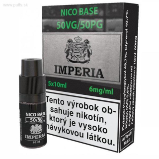 Nikotínová báza SK IMPERIA 5x10ml PG50-VG50 6mg 