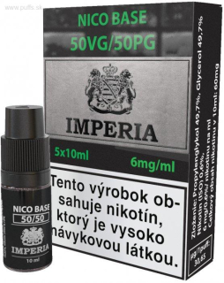 Nikotínová báza SK IMPERIA 5x10ml PG50-VG50 6mg 