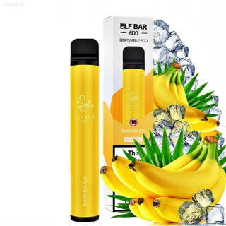 Elf Bar 600 elektronická cigareta Banana Ice 20mg 
