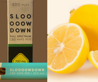 SLOW DOWN PREMIUM CBD VAPE PEN 70% Super lemon haze 1ml
