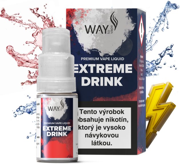 Way to Vape liquid 10ml Extreme Drink 12mg